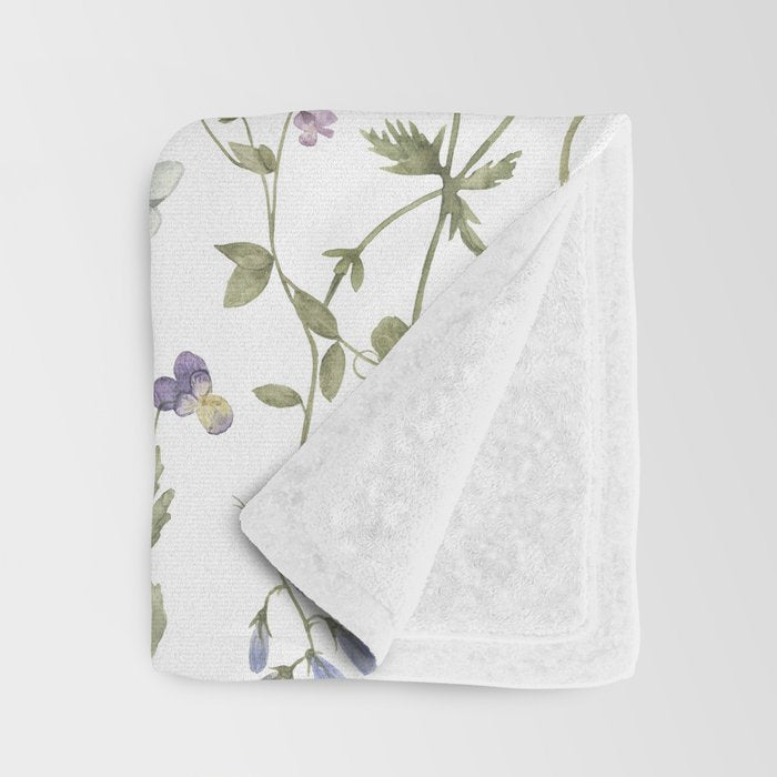 Hygge Summer Wildflowers Meadow Throw Blanket Gallery Image 3