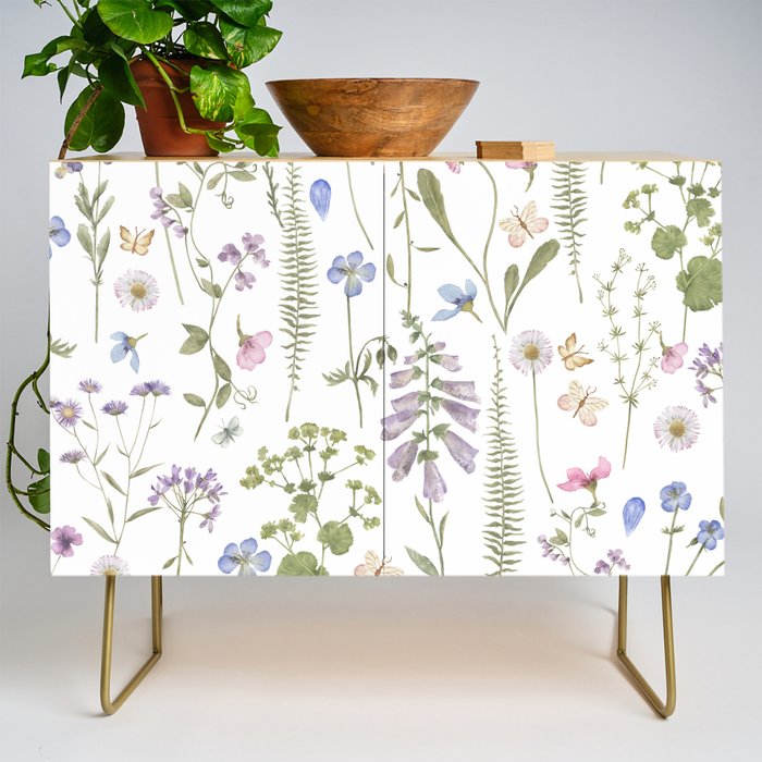 Hygge Summer Wildflowers Meadow Credenza Gallery Image 1