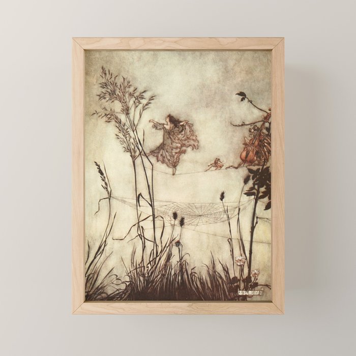 Fairy by Arthur Rackham from "PeterPan in Kensington Gardens," 1906 Mini Art Print Gallery Image 1