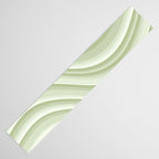 Wavy Stripes XXI - Pastel Natural Green Table Runner Gallery Image 3