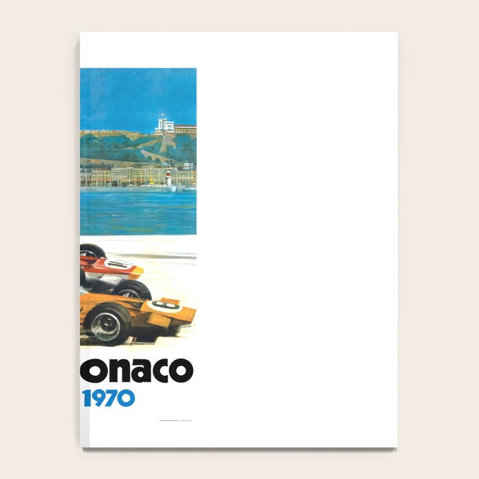 1970 MONACO Grand Prix Racing Poster Notebook Gallery Image 4