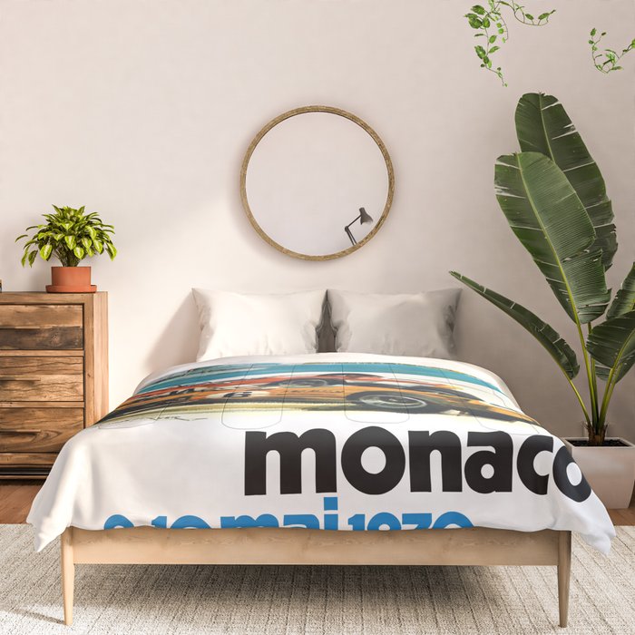 1970 MONACO Grand Prix Racing Poster Comforter Gallery Image 3