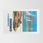 1970 MONACO Grand Prix Racing Poster Rug Gallery Image 2