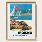 1970 MONACO Grand Prix Racing Poster Serving Tray Gallery Image 1