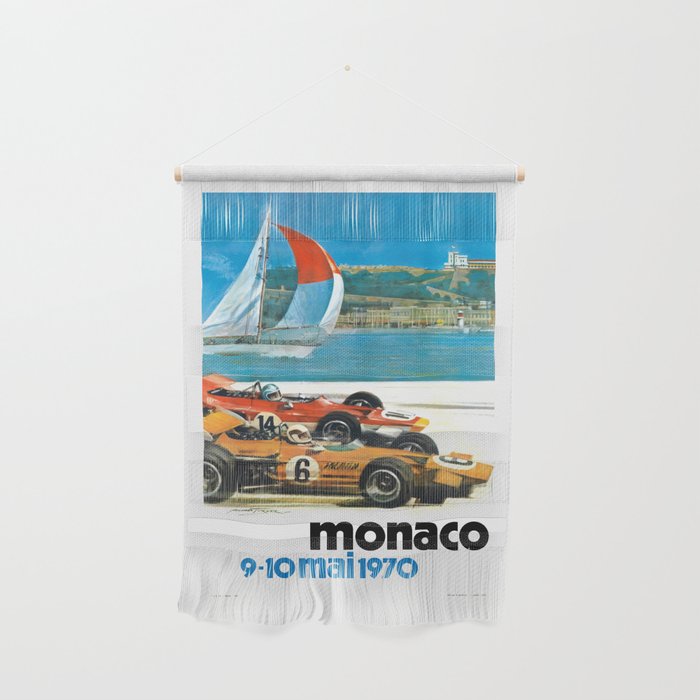 1970 MONACO Grand Prix Racing Poster Wall Hanging Gallery Image 1