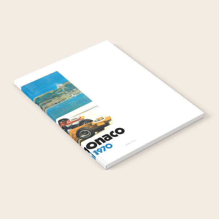 1970 MONACO Grand Prix Racing Poster Notebook Gallery Image 2