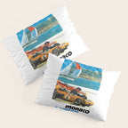 1970 MONACO Grand Prix Racing Poster Pillow Sham Gallery Image 3