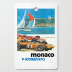1970 MONACO Grand Prix Racing Poster Cutting Board Gallery Image 1