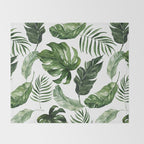 Tropical Leaf Throw Blanket Gallery Image 2