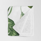 Tropical Leaf Throw Blanket Gallery Image 3