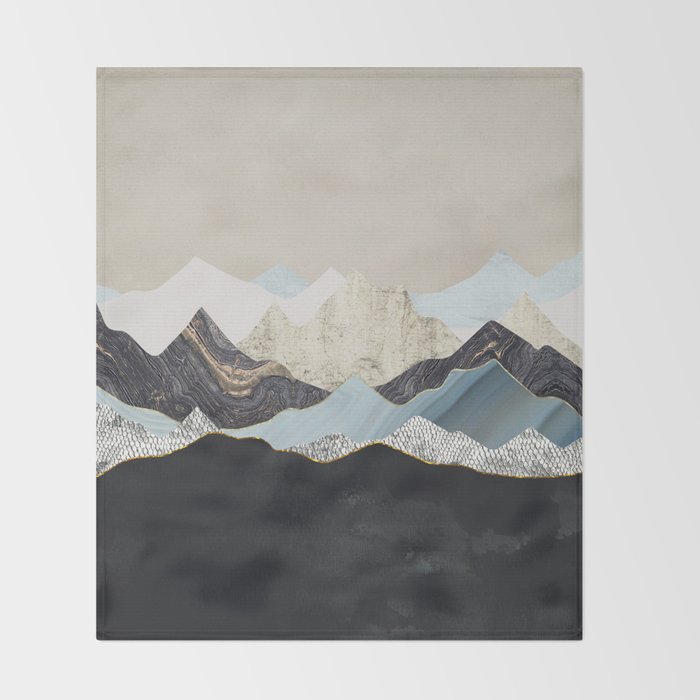 Silent Dusk Throw Blanket Gallery Image 2