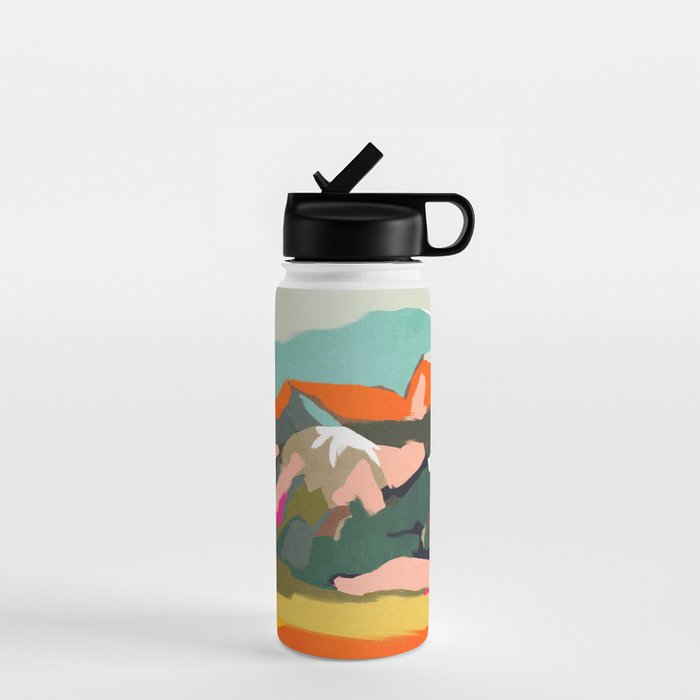 wanderlust abstract Water Bottle Gallery Image 1