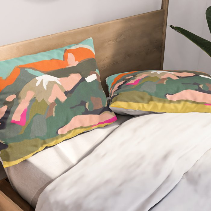 wanderlust abstract Pillow Sham Gallery Image 2