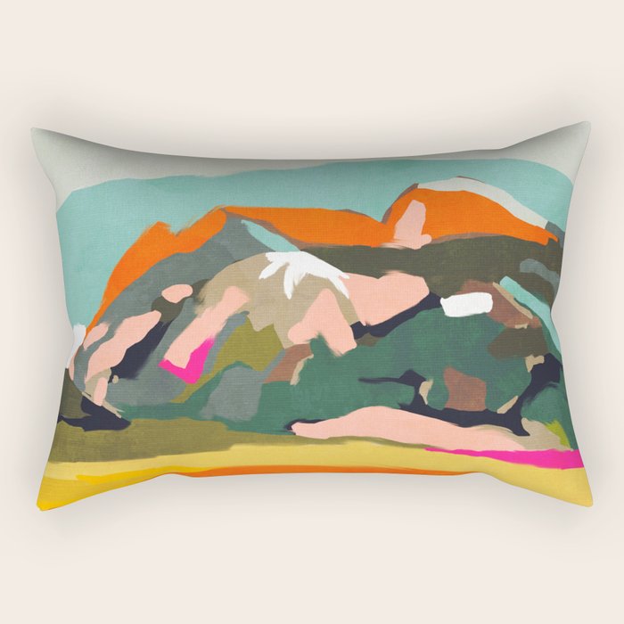 wanderlust abstract Rectangular Pillow Gallery Image 1