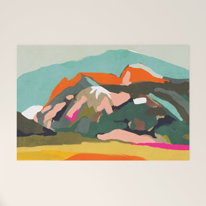 wanderlust abstract Welcome Mat Gallery Image 1