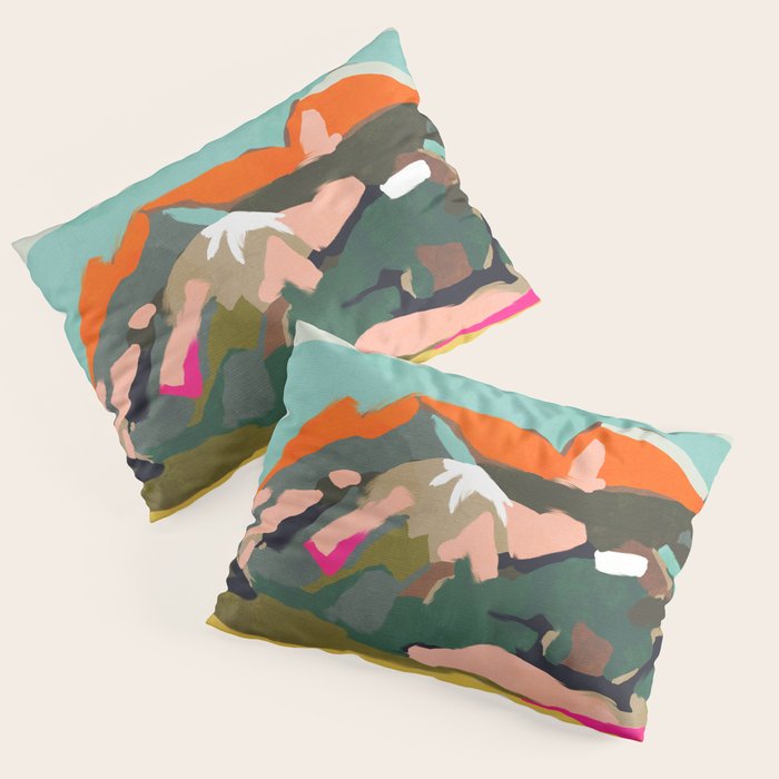 wanderlust abstract Pillow Sham Gallery Image 3