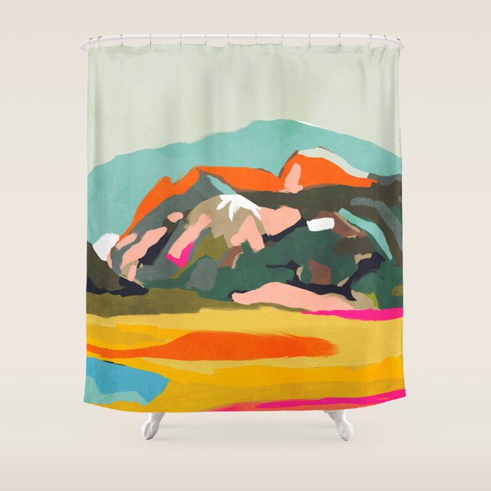 wanderlust abstract Shower Curtain Gallery Image 1