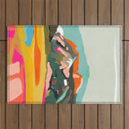 wanderlust abstract Outdoor Rug Gallery Image 1