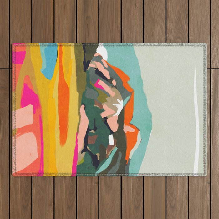 wanderlust abstract Outdoor Rug Gallery Image 1