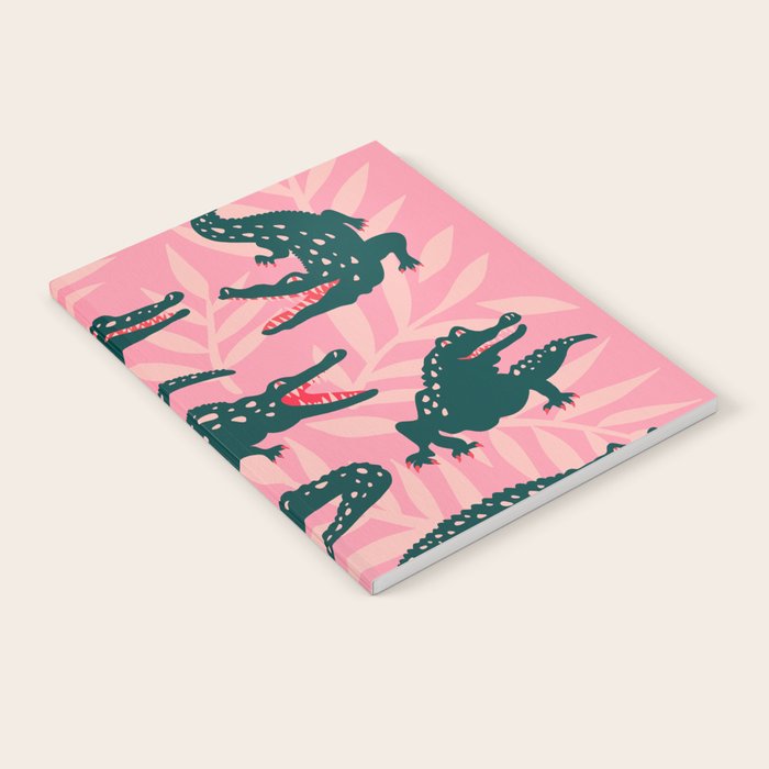 Alligator Collection - Pink & Teal Notebook Gallery Image 2