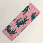 Alligator Collection - Pink & Teal Yoga Mat Gallery Image 1