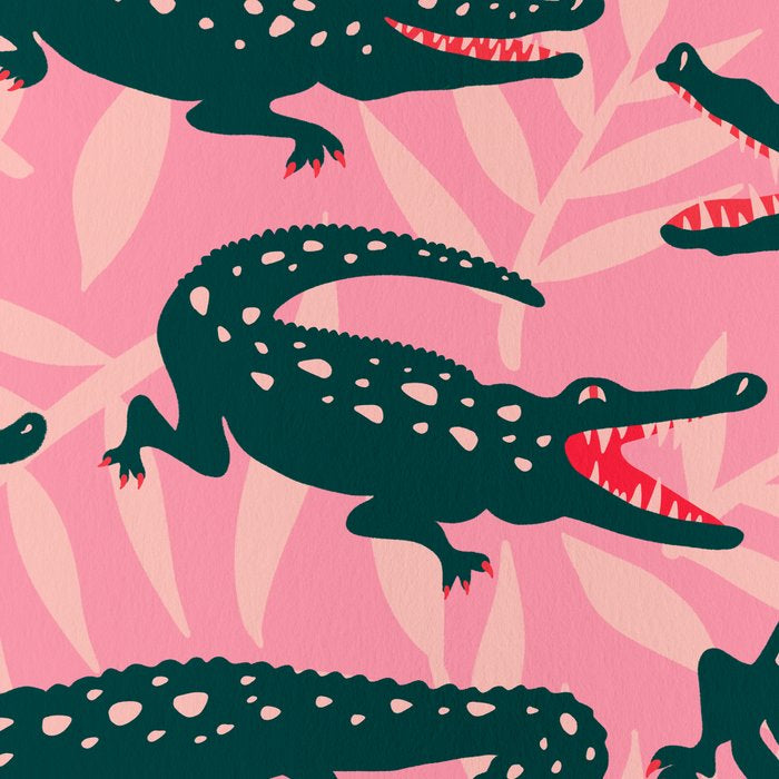 Alligator Collection - Pink & Teal Coffee Mug Gallery Image 2