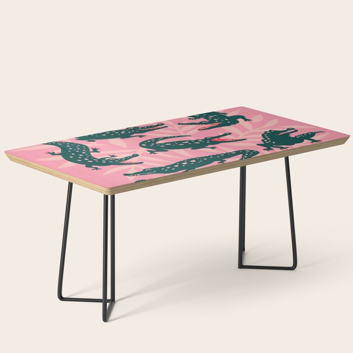 Alligator Collection - Pink & Teal Coffee Table Gallery Image 1