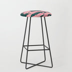 Alligator Collection - Pink & Teal Stool Gallery Image 1