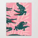 Alligator Collection - Pink & Teal Notebook Gallery Image 4