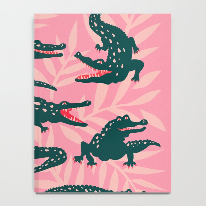 Alligator Collection - Pink & Teal Notebook Gallery Image 4