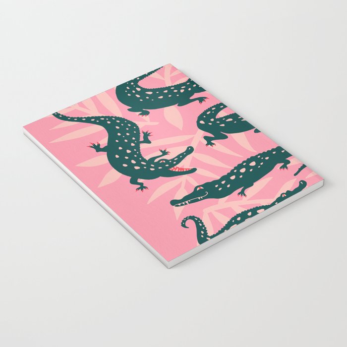 Alligator Collection - Pink & Teal Notebook Gallery Image 3