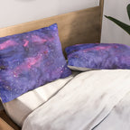 Galaxy Pattern Watercolor Pillow Sham Gallery Image 2