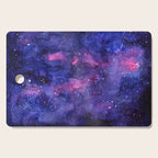 Galaxy Pattern Watercolor Cutting Board Gallery Image 1