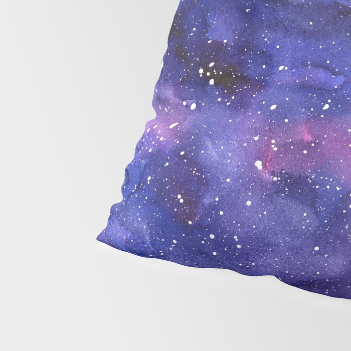 Galaxy Pattern Watercolor Pillow Sham Gallery Image 4