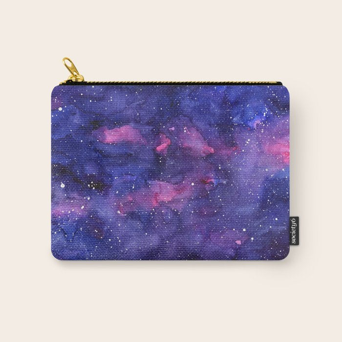 Galaxy Pattern Watercolor Carry All Pouch Gallery Image 1