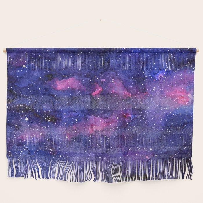 Galaxy Pattern Watercolor Wall Hanging Gallery Image 1