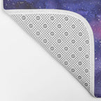 Galaxy Pattern Watercolor Bath Mat Gallery Image 2