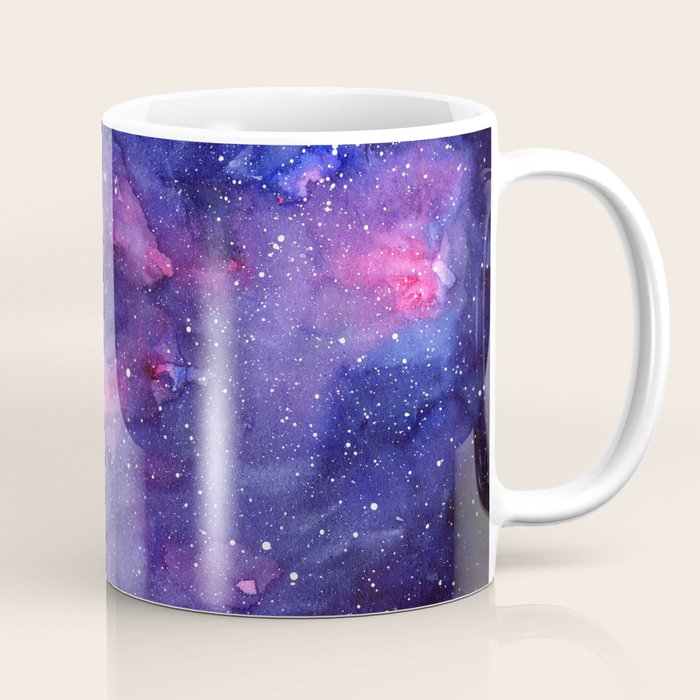 Galaxy Pattern Watercolor Coffee Mug Gallery Image 1