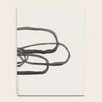 Nesting Ovals Mid Century Modern Minimalist Black Ink Painting Funky Tribal Notebook Gallery Image 4