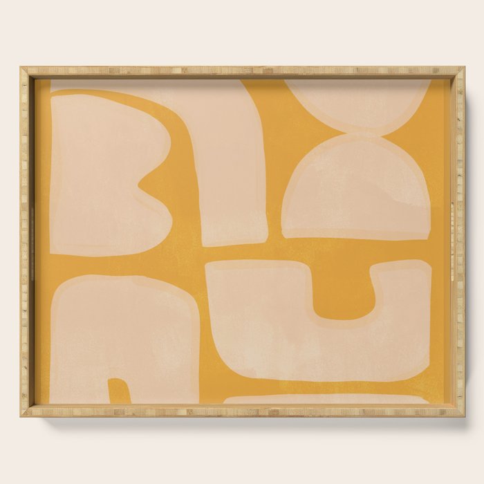 Minimal Abstract Composition 17 Serving Tray Gallery Image 1
