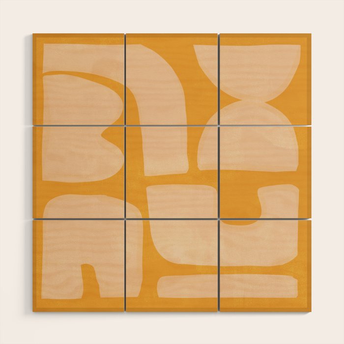 Minimal Abstract Composition 17 Wood Wall Art Gallery Image 1