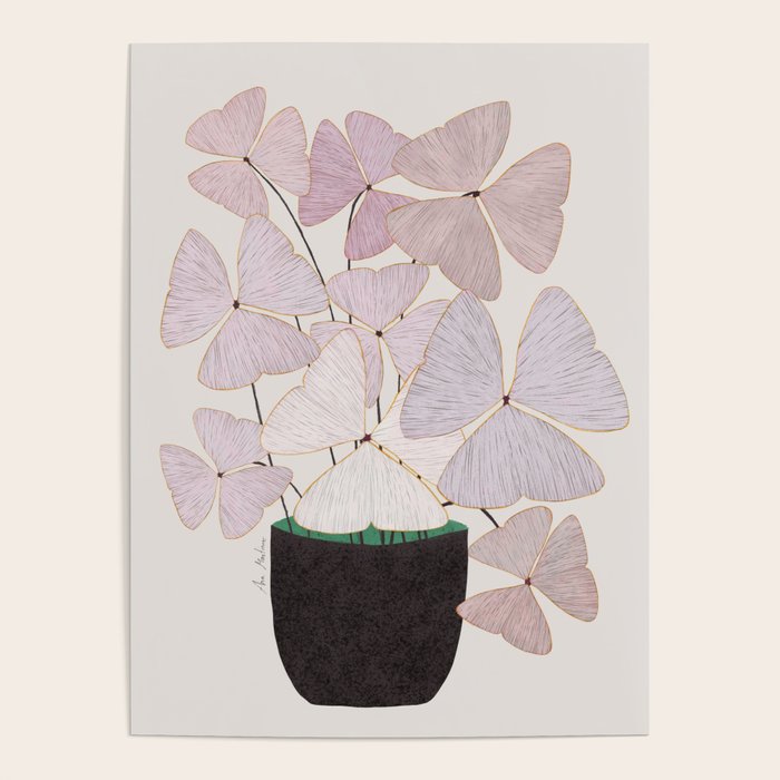  Botanical  clover Pot Poster Gallery Image 4