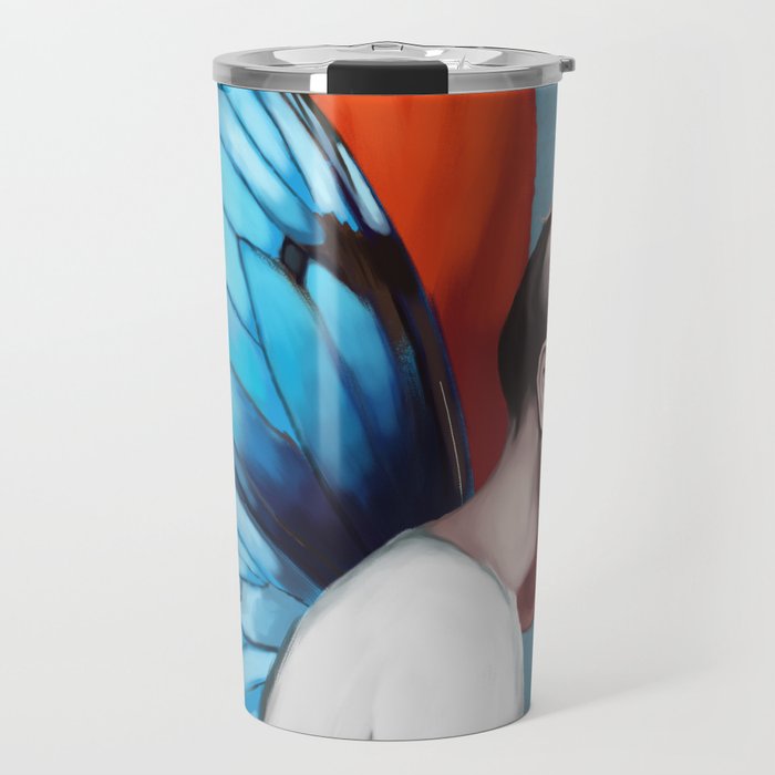 Butterfly Woman Travel Mug Gallery Image 1