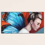 Butterfly Woman Desk Mat Gallery Image 3