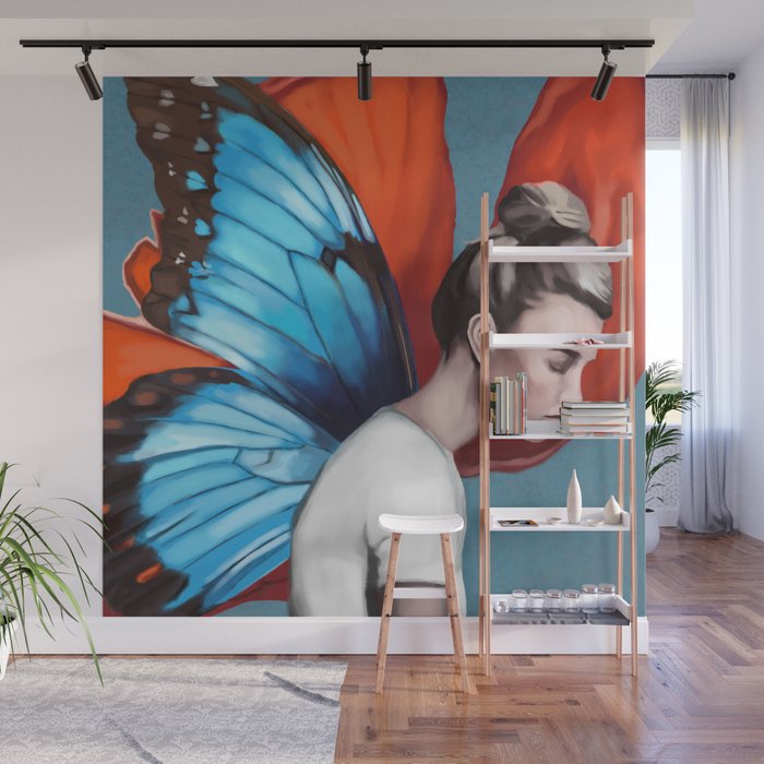 Butterfly Woman Wall Mural Gallery Image 1