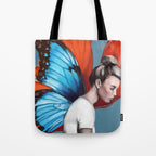 Butterfly Woman Tote Bag Gallery Image 1