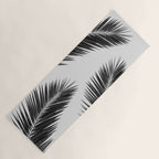 Palm Leaf Black & White I Yoga Mat Gallery Image 1