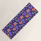 Christmas pattern in purple Yoga Mat Gallery Image 1