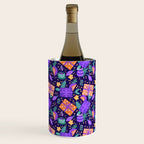 Christmas pattern in purple Wine Chiller Gallery Image 1