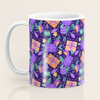 Christmas pattern in purple Coffee Mug Gallery Image 3